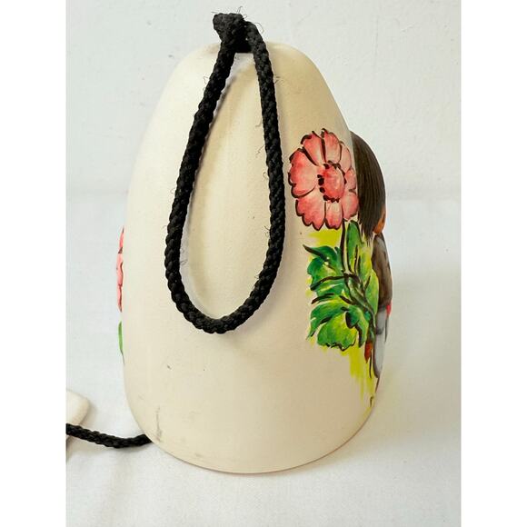 Hand Painted DeGrazia  Sandstone Wind Tamer Bell - Picture 5 of 11